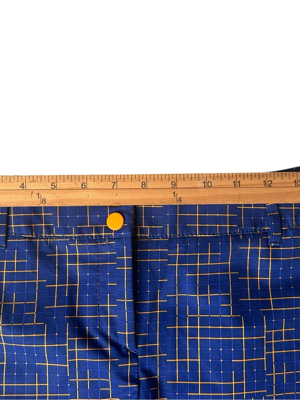Annika Cutter & Buck Blue &‎ Orange Golf Shorts Sz 4 Colorful Preppy Sporty - Picture 15 of 15